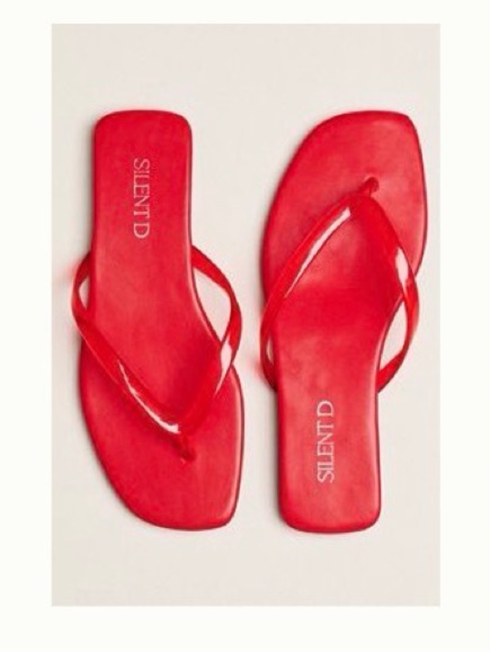 Silent D Rella Jelly Flip-Flop Sandals - Red